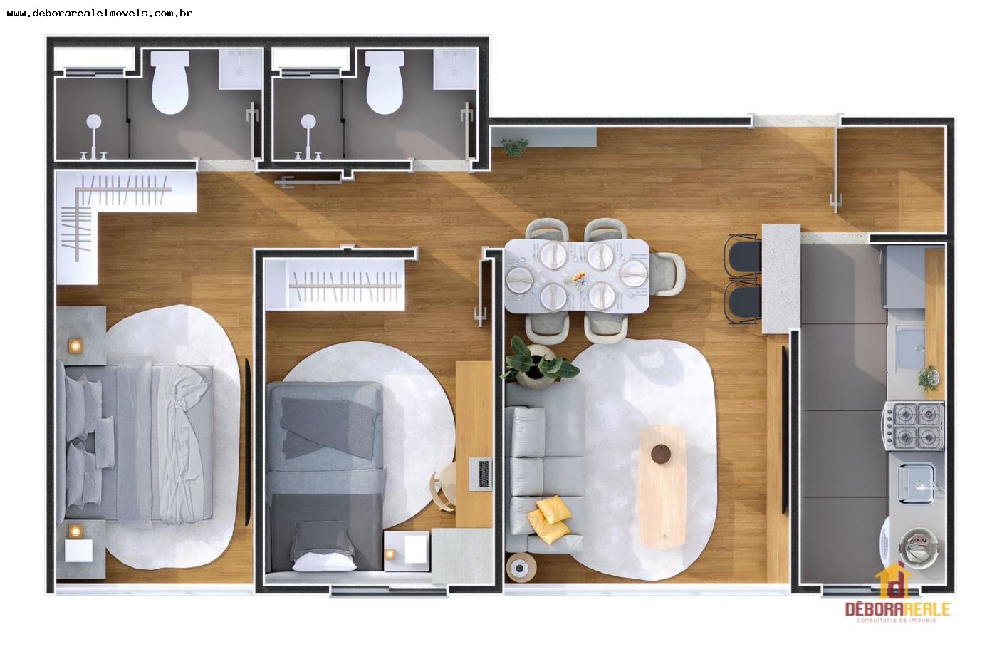 Apartamento à venda com 2 quartos, 50m² - Foto 4